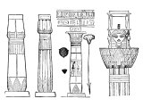 Egyptian colums from the Memnonium